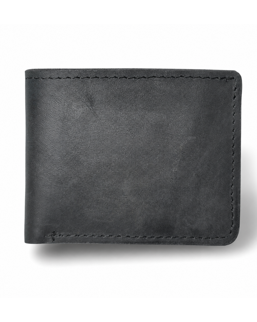 Billetera Clásica de Cuero Negro