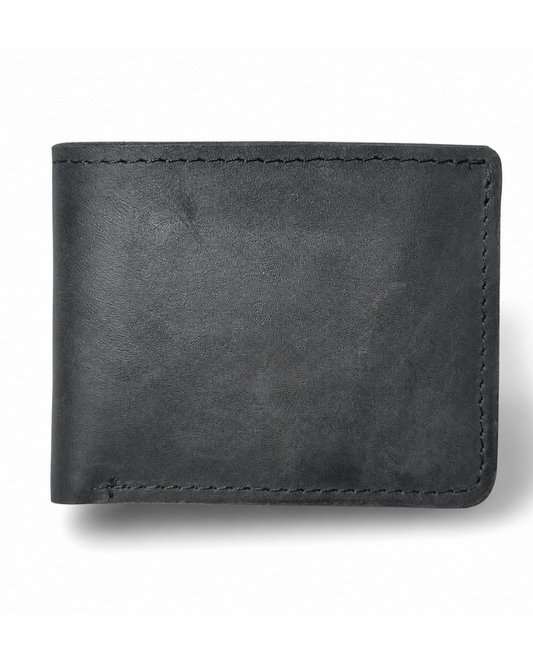 Billetera Clásica de Cuero Negro