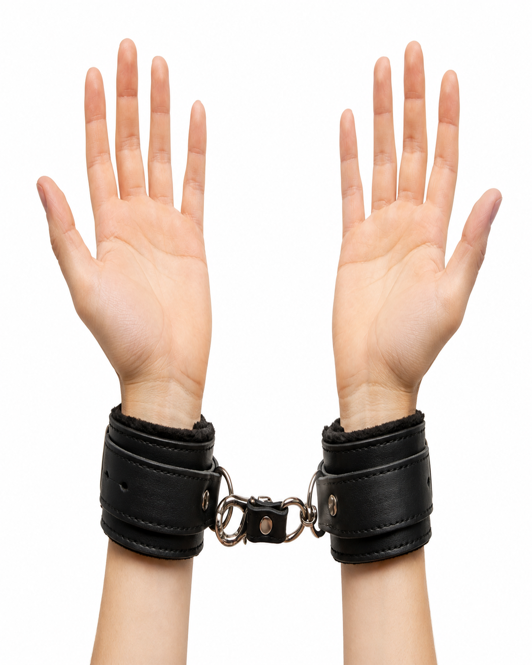 Set de Esposas de Cuero Negro