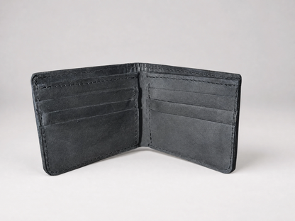 Billetera Clásica de Cuero Negro