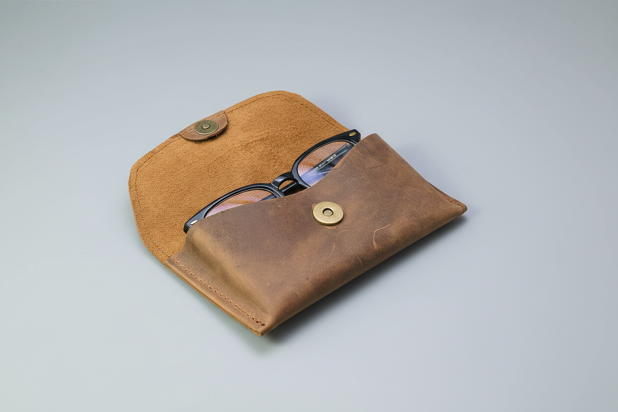 PARVENS Glasses Case - Interior Open