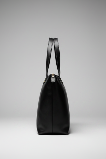 PARVENS Leather Tote - Side View